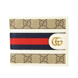 Gucci Men's Leather Trimmed Ophidia GG Wallet